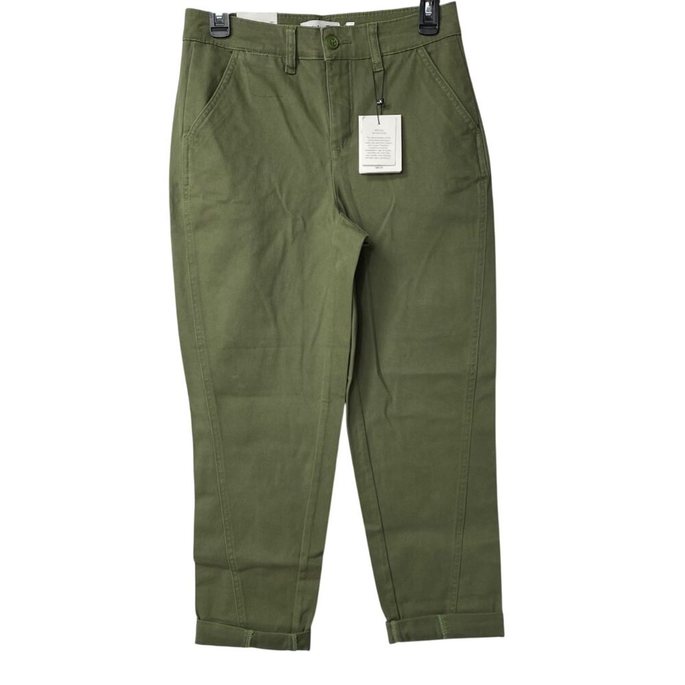 Gibson Latimer Womens Relaxed‎ Chino Pants Higher Rise Stretch 4 NWT